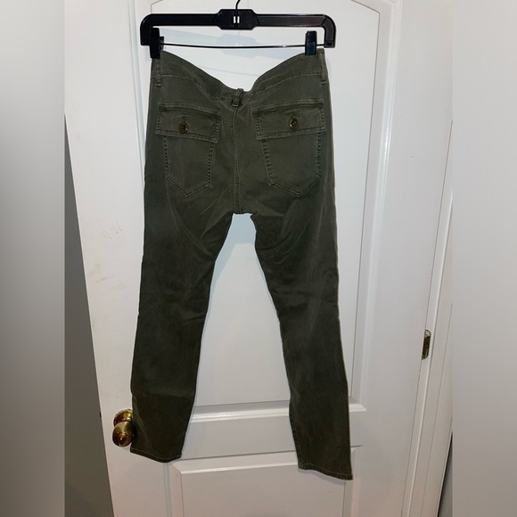 THE GREAT.  CROPPED ARMY NERD PANT GREEN ✨ Sz 27 - Picture 9 of 12